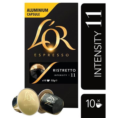 L'OR Espresso Ristretto Coffee Capsules, Pack of 10