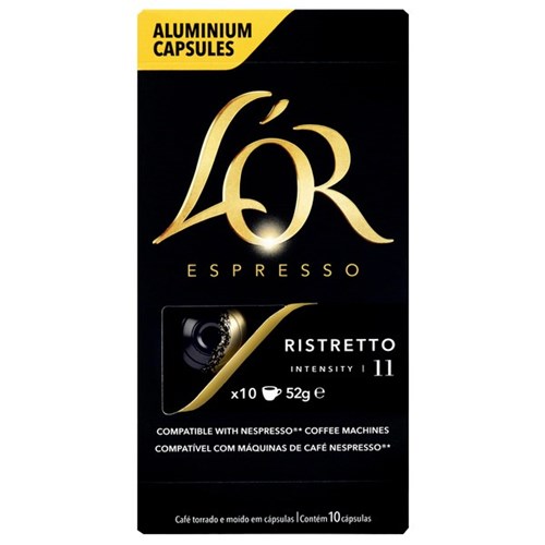 L'OR Espresso Ristretto Coffee Capsules, Pack of 10