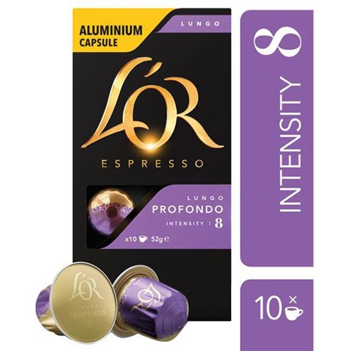 L'OR Espresso Lungo Profondo Coffee Capsules, Pack of 10