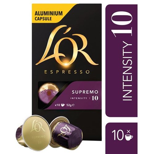 L'OR Espresso Supremo Coffee Capsules, Pack of 10