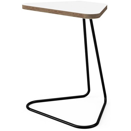 Note Laptop Table White Futura Ply/Black