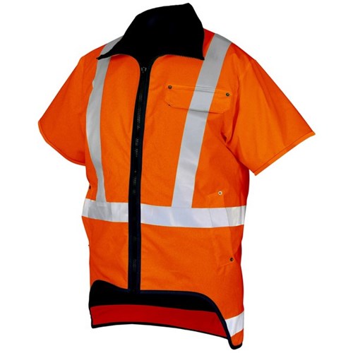 Kaiwaka Short Sleeve Tufflex Vest Large Orange