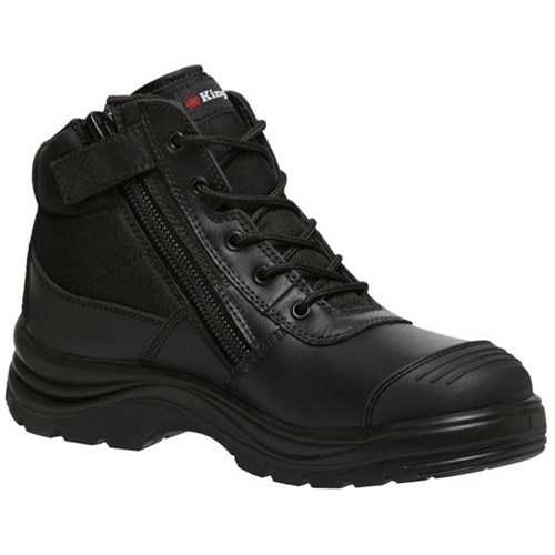 King Gee Tradie Safety Boots AU Size 7 Black
