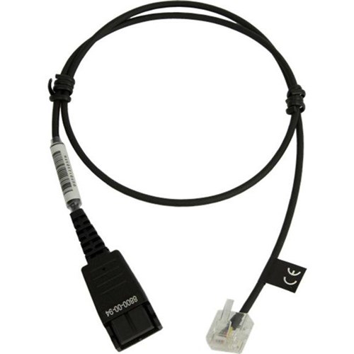Jabra Quick Disconnect to Modular RJ45 Cord for Siemens Open Stage Series