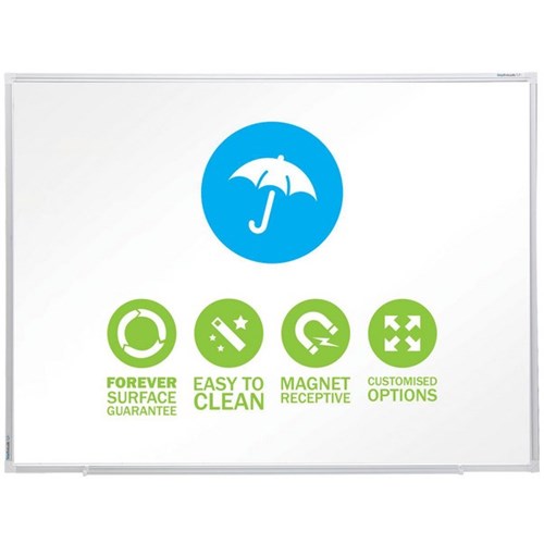 Boyd Visuals Porcelain Whiteboard Water Resistant 600 x 900mm