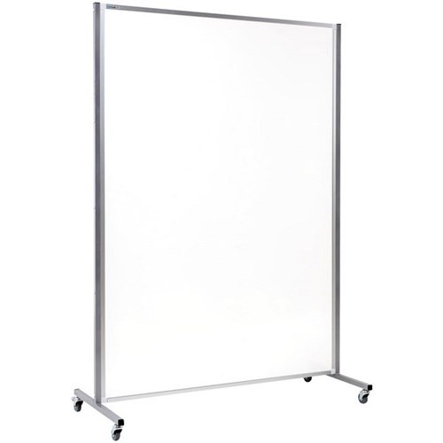Boyd Visuals Mobile Porcelain Whiteboard Double Sided Fixed 1200 x 1800mm