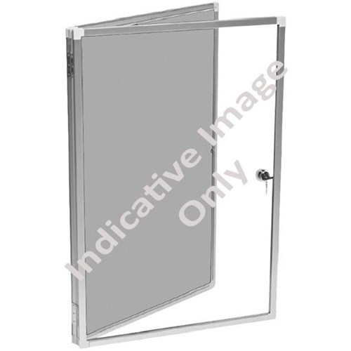 Boyd Visuals Pinboard Noticeboard Display Case Grey 900x1200mm