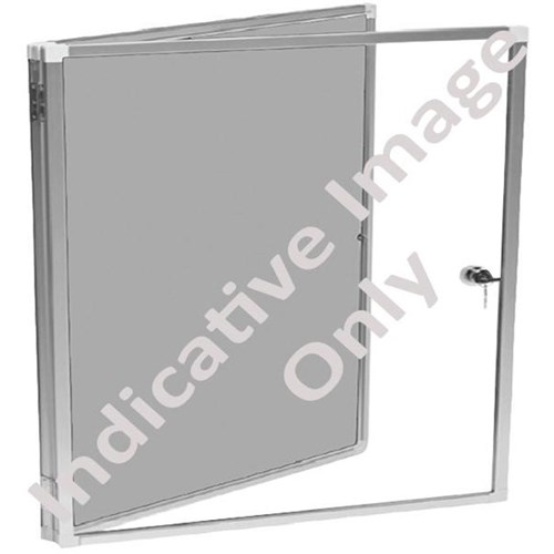 Boyd Visuals Pinboard Noticeboard Display Case Grey 1200x1200mm