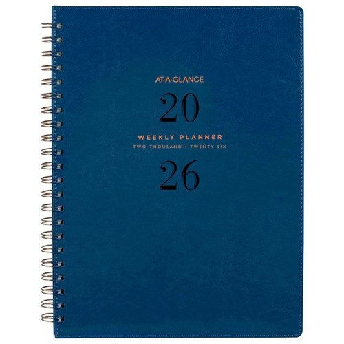 At-A-Glance A4 Diary Planner Week/Month PU 2026 Navy