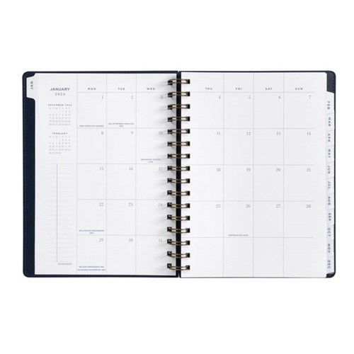 At-A-Glance A4 Diary Planner Week/Month PU 2024 Navy
