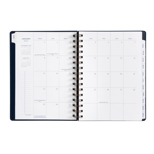 At-A-Glance A4 Diary Planner Week/Month PU 2026 Navy