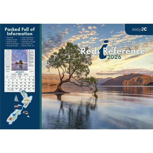Easy2C Wall Calendar 2026 Redi Reference