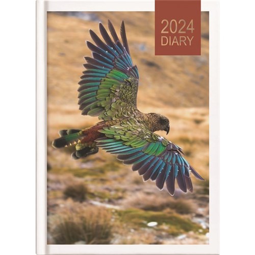 Collins A51 Diary A5 1 Day To A Page 2024 NZ Birds Assorted