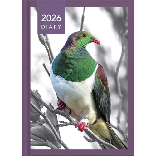 Collins A51 Diary A5 Day Per Page 2026 NZ Birds Assorted Designs