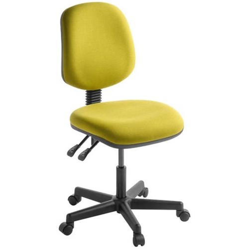 Studio 3.40 Task Chair High Back 3 Lever Bond Fabric/Lemoncello