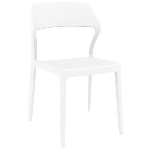 Soda Visitor Chair Stackable White
