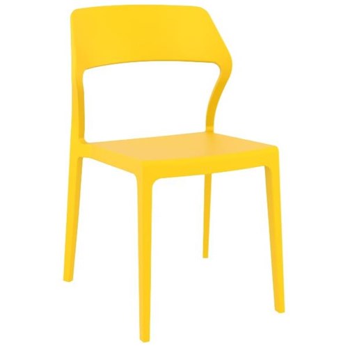 Soda Visitor Chair Stackable Yellow