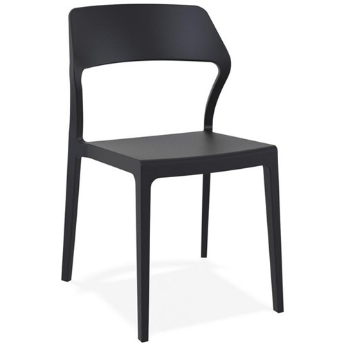 Soda Visitor Chair Stackable Black