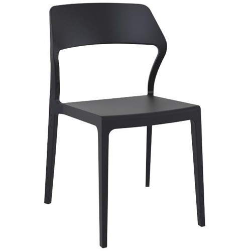Soda Visitor Chair Stackable Black