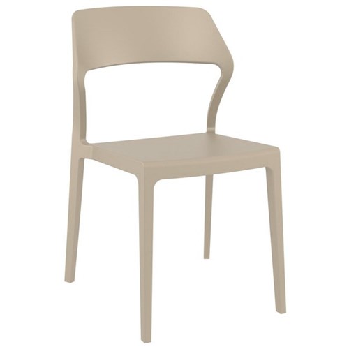 Soda Visitor Chair Stackable Taupe