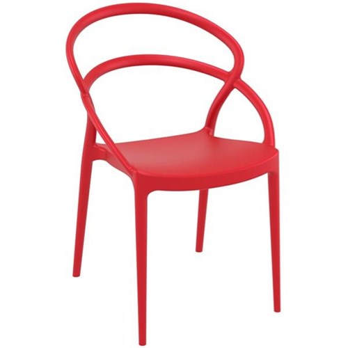 Polly Visitor Chair Red