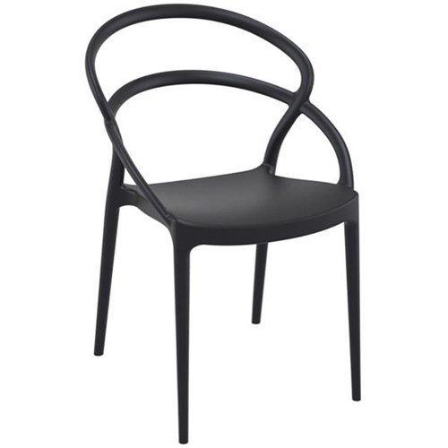 Polly Visitor Chair Black
