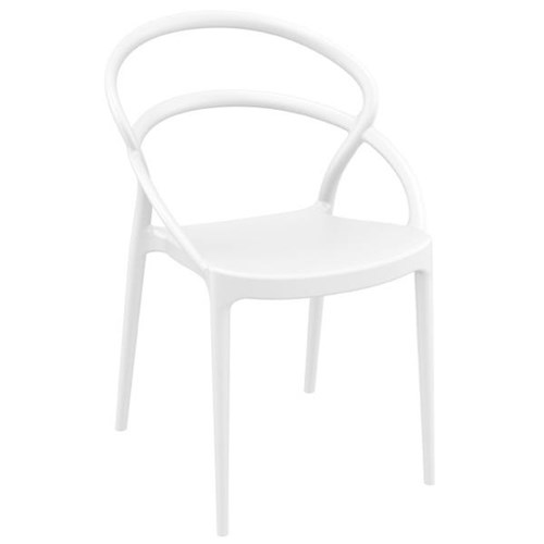 Polly Visitor Chair White