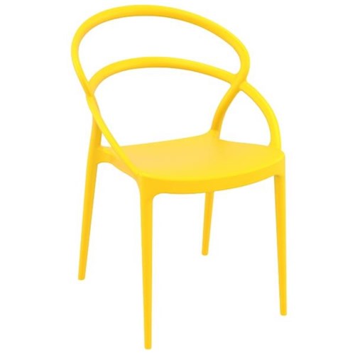 Polly visitor Chair Yellow