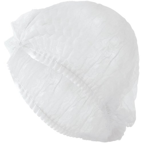 Eagle Disposable Clip Hats Non Woven 12gsm 530mm White, Box of 1000