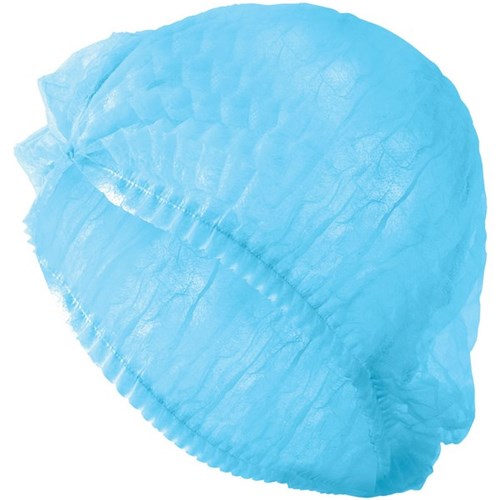 Eagle Disposable Clip Hats Non Woven 12gsm 530mm Blue, Carton of 1000