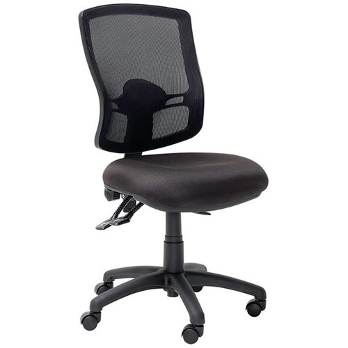 Mondo Java Task Chair 3 Lever Mesh Back Black/Black Nylon