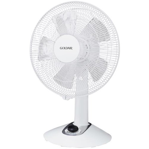 Goldair Pedestal Fan Whisper Quiet 400mm White OfficeMax NZ