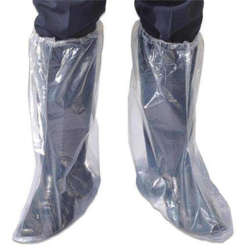 Pomona LDPE Elasticated Overboot Cover 510mm Clear, Carton of 500