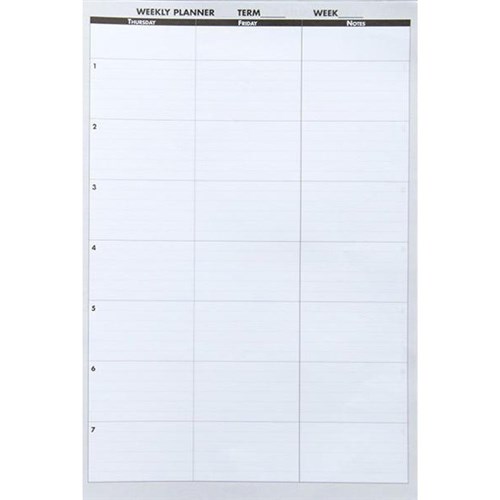 Teacher's Secondary School Non Dated Daily Planning Refill