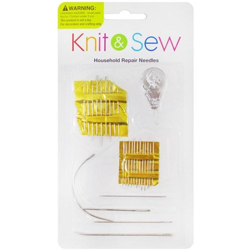 Knit & Sew Household Needles, Set of 25