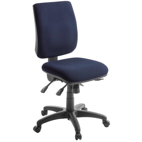 Trapeze Task Chair 3 Lever With Seat Slide Quantum Fabric/Navy