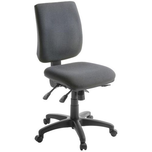 Trapeze Task Chair 3 Lever With Seat Slide Quantum Fabric/Storm
