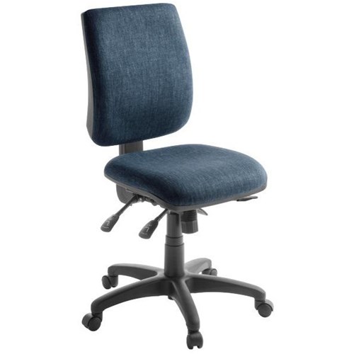 Trapeze Task Chair 3 Lever With Seat Slide Keylargo Fabric/Navy