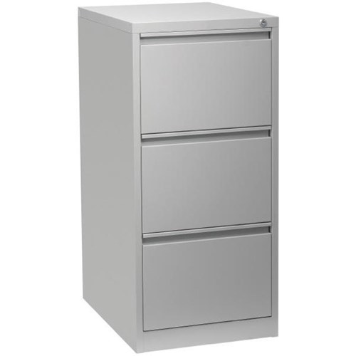 Firstline Filing Cabinet 3 Drawer Vertical Silver Grey