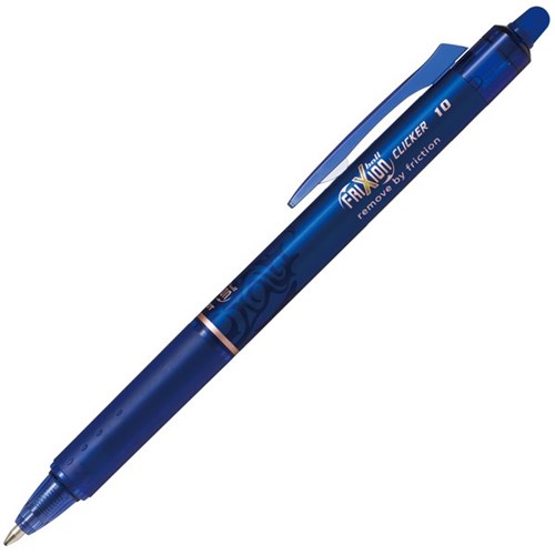 Pilot Frixion Blue Clicker Erasable Rollerball Gel Pen 1.0mm Tip