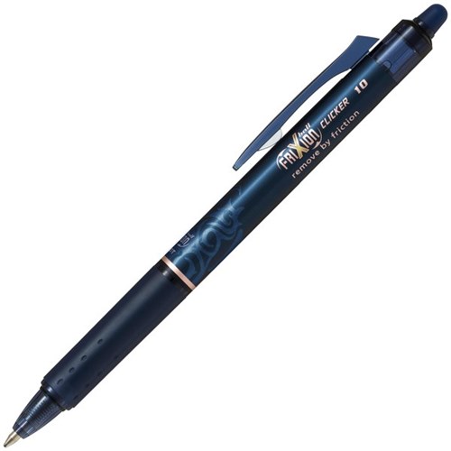 Pilot Frixion Blue Black Clicker Erasable Rollerball Gel Pen 1.0mm Tip
