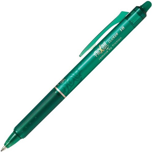 Pilot Frixion Green Clicker Erasable Rollerball Gel Pen 1.0mm Tip OfficeMax NZ