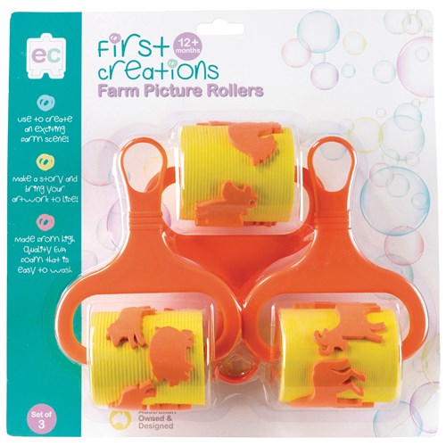 EC First Creation Farm Picture Rollers, Set of 3