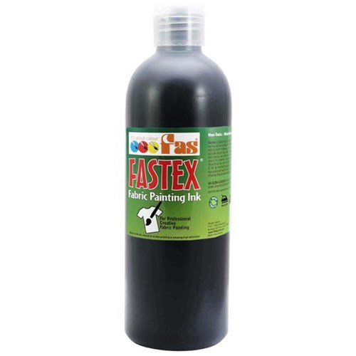 Fastex Fabric Painting Textile Ink Black 500ml