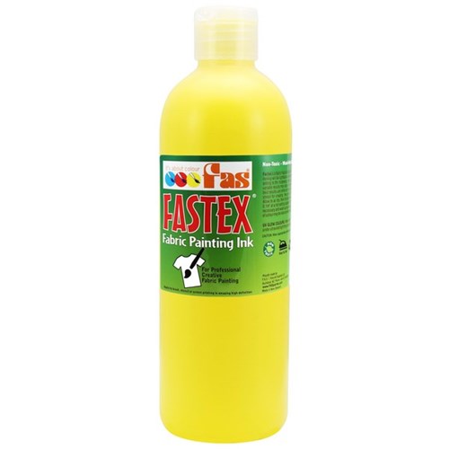 Fastex Fabric Painting Textile Ink Yellow 500ml