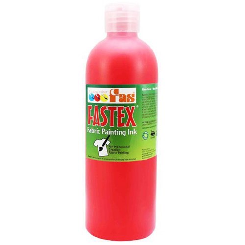 Fastex Fabric Painting Textile Ink Brilliant Red 500ml