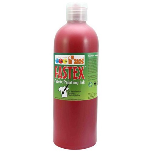 Fastex Fabric Painting Textile Ink Crimson 500ml