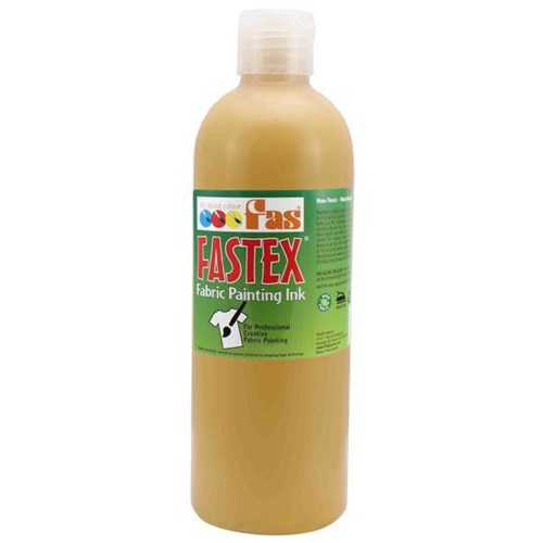 Fastex Fabric Painting Textile Ink Ochre 500ml