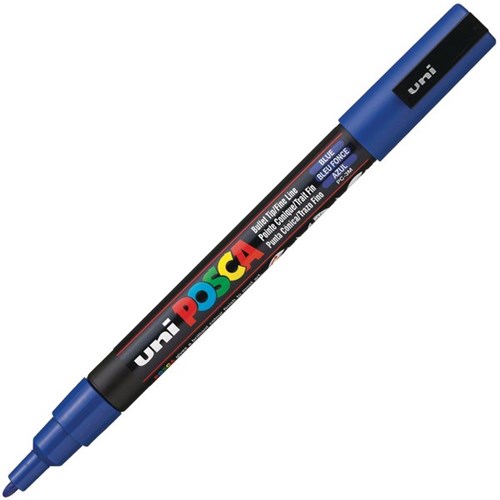 Uni Posca Paint Marker Pen Fine Tip Blue