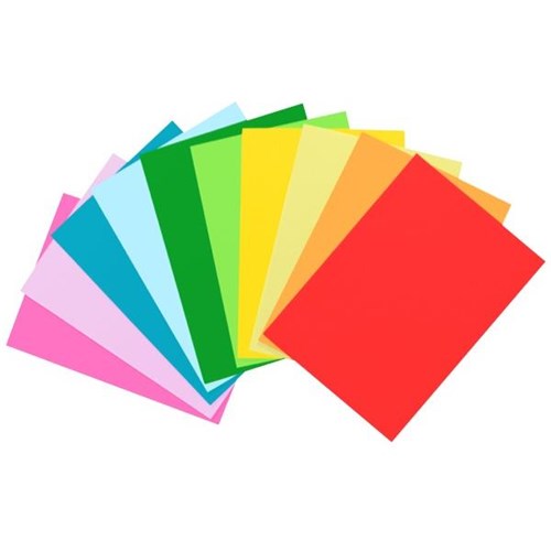 A2 Sheet Card 150gsm Assorted Colours, Pack of 100